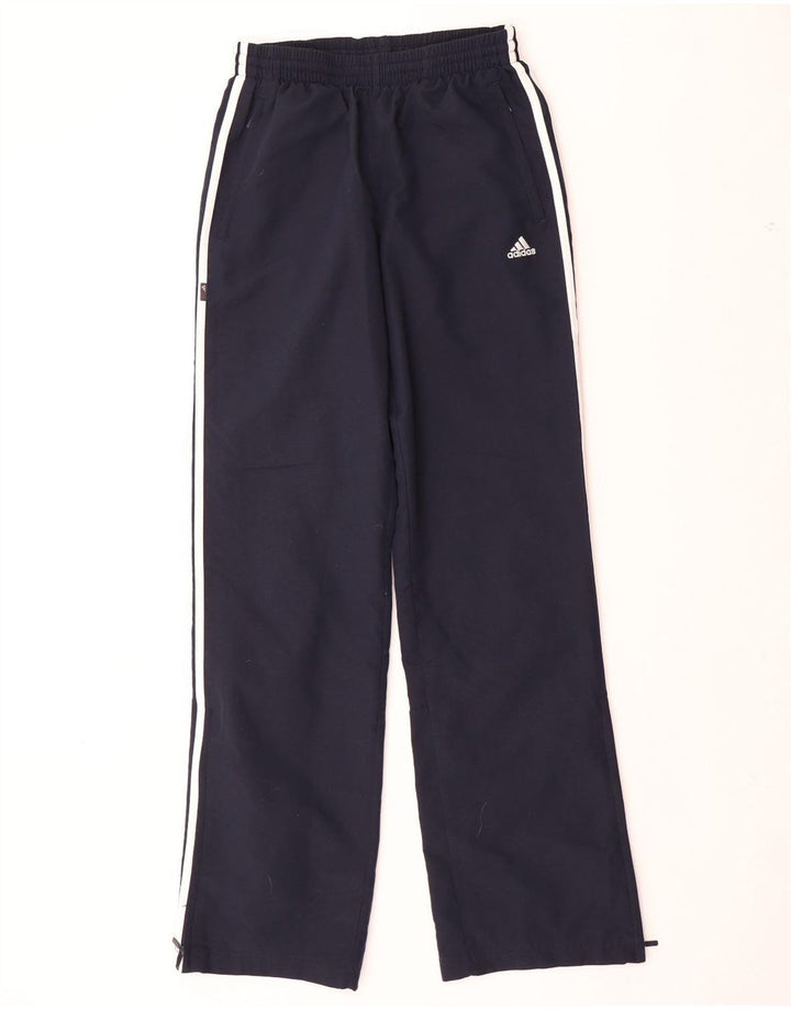 Pantaloni de trening ADIDAS pentru baieti 15-16 ani poliester bleumarin