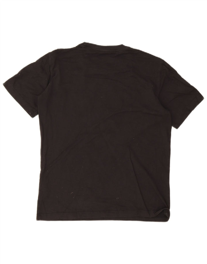 Tricou grafic Harvard pentru bărbați Champion Top, bumbac mediu negru