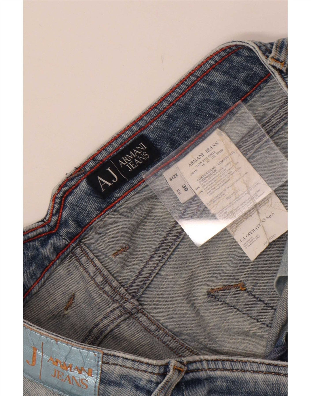 Blugi skinny de damă Armani W30 L32 bumbac albastru