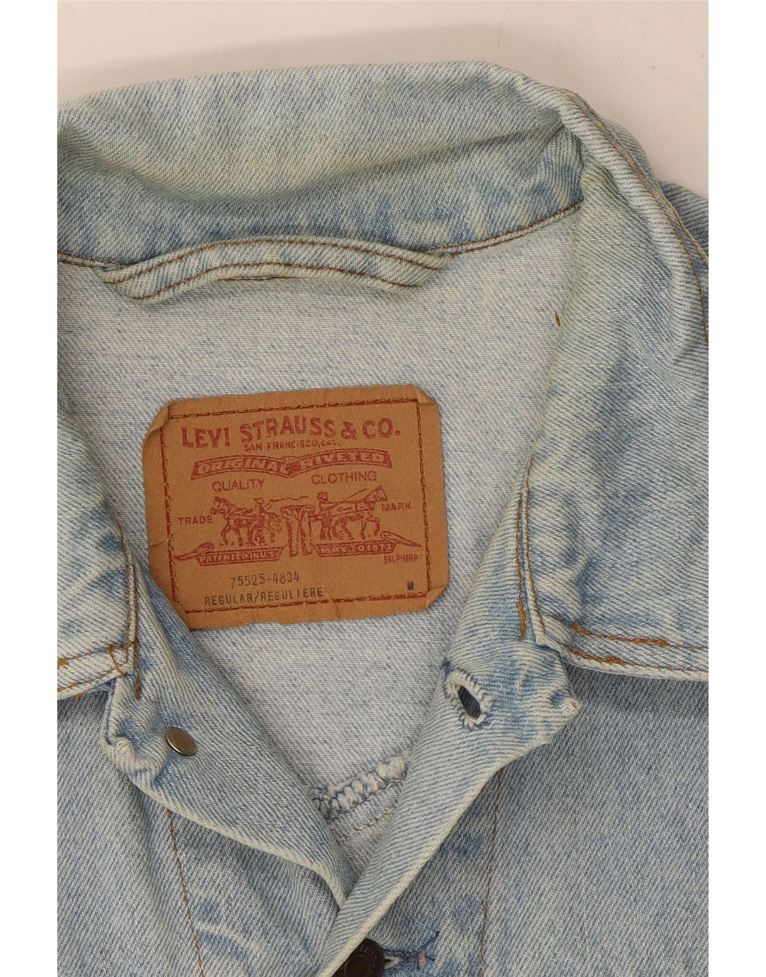 Jachetă de blugi pentru bărbați Levi's UK 38 Medium Blue