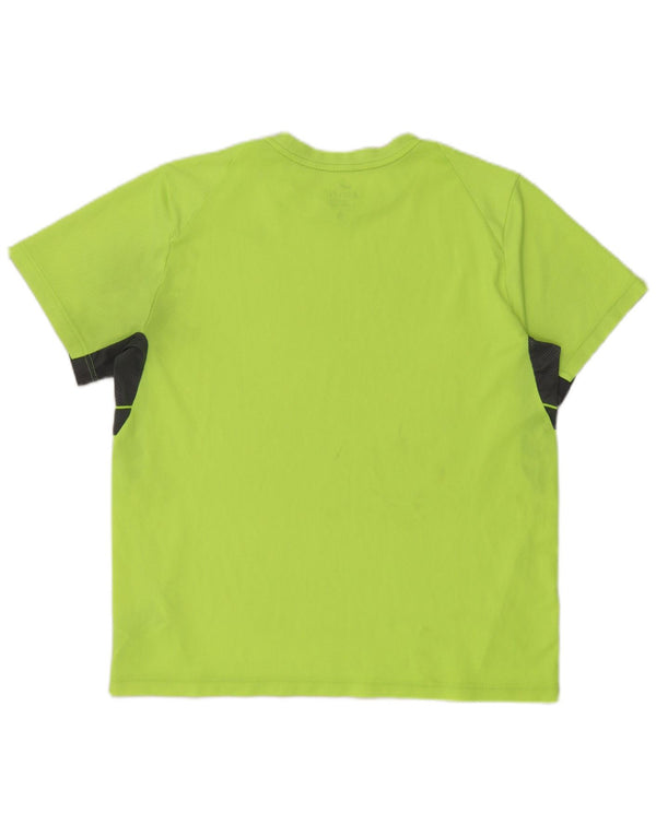 Tricou Nike pentru bărbați Dri Fit Top XL, verde, poliester color bloc