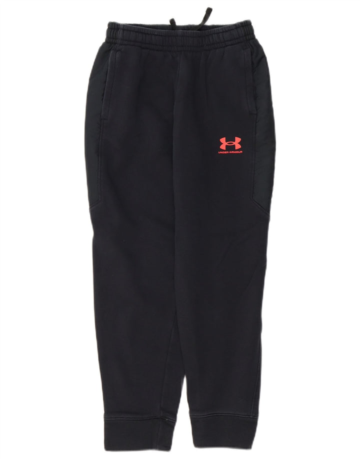 Pantaloni de trening Under Armour Băieți Joggeri 9-10 Ani Bumbac Negru Mediu