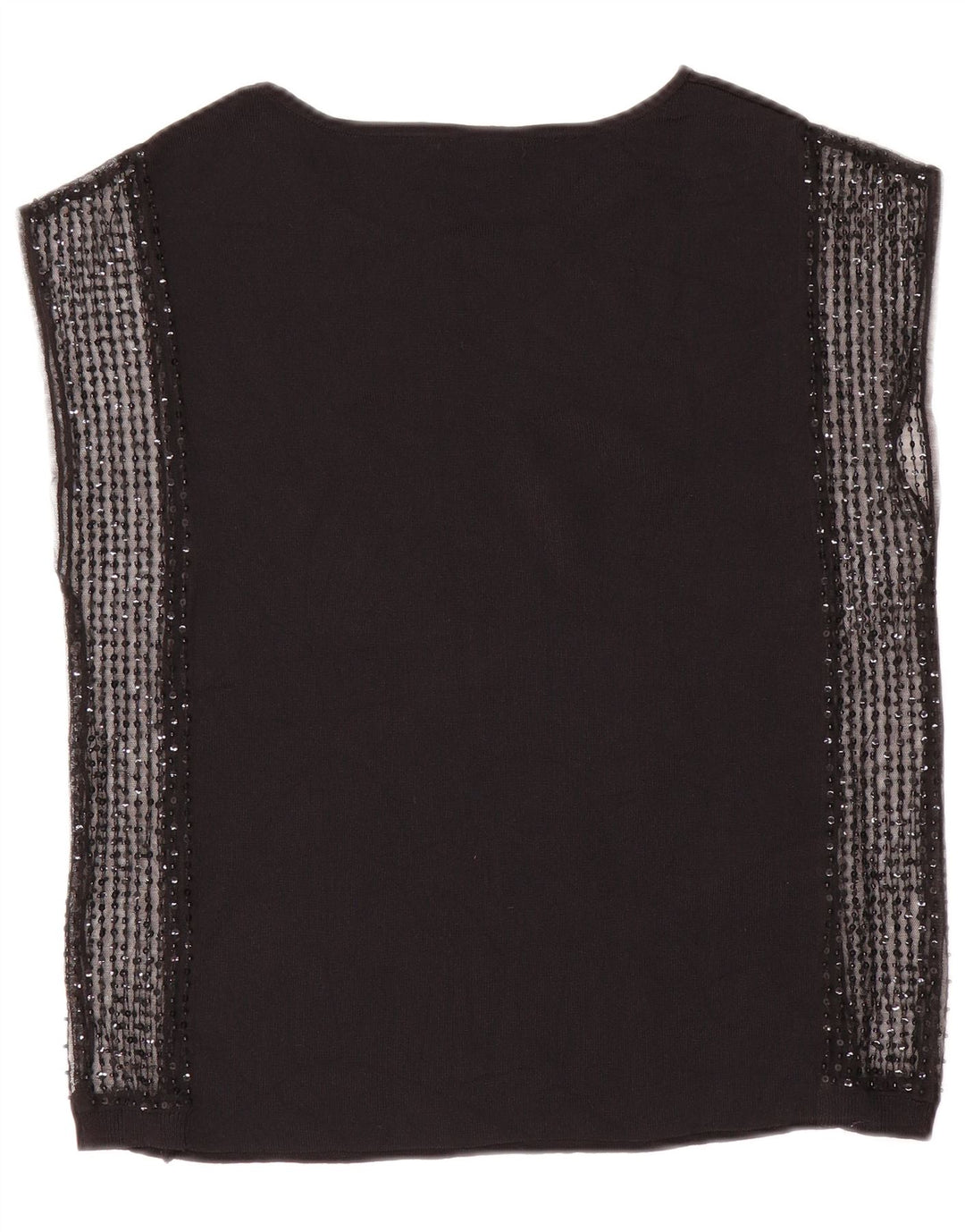 Bluză fără mâneci pentru femei Zara UK 12 Medium Black