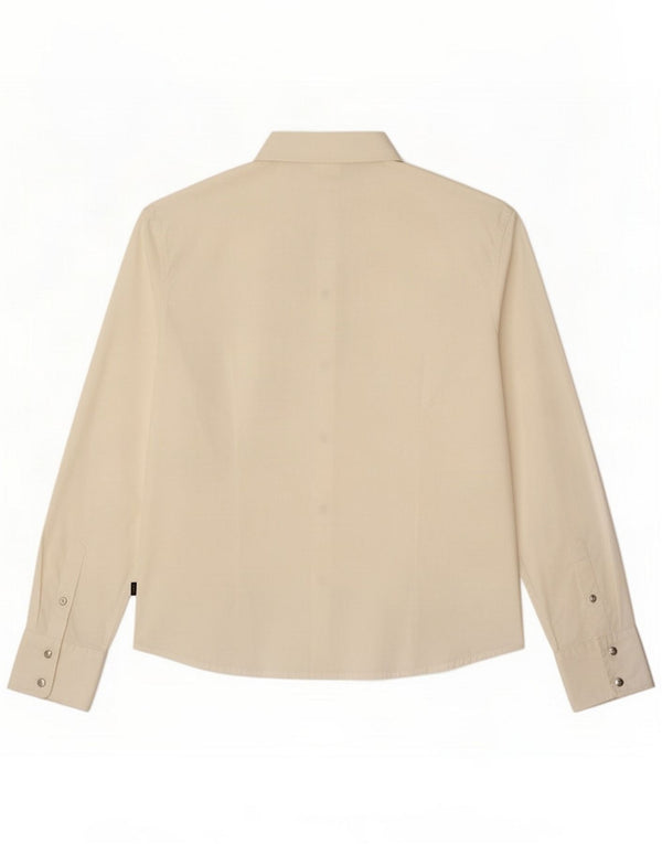 Just Cavalli Womens Shirt UK 14 Medium White Bumbac