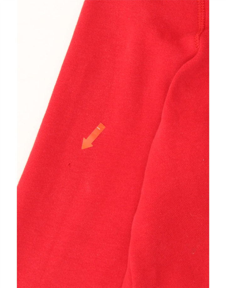 HOLLISTER Mens Graphic Zip Hoodie Sweater Small Red Vintage Hollister and Second-Hand Hollister from Messina Hembry 