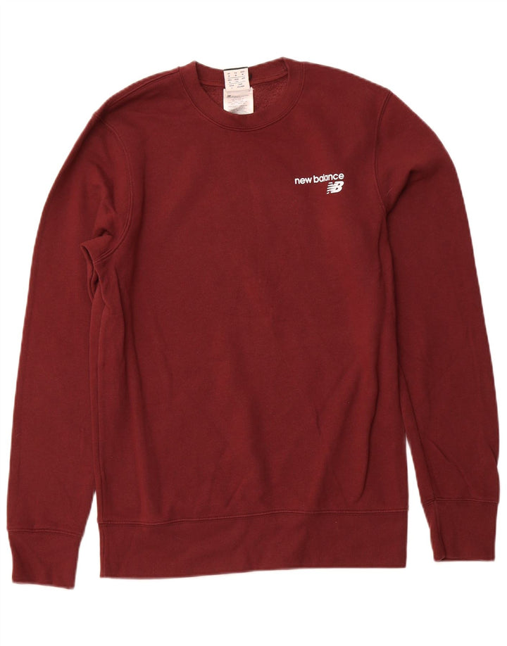 Pulover pentru bărbați NEW BALANCE Pulover Medium Burgundy Bumbac