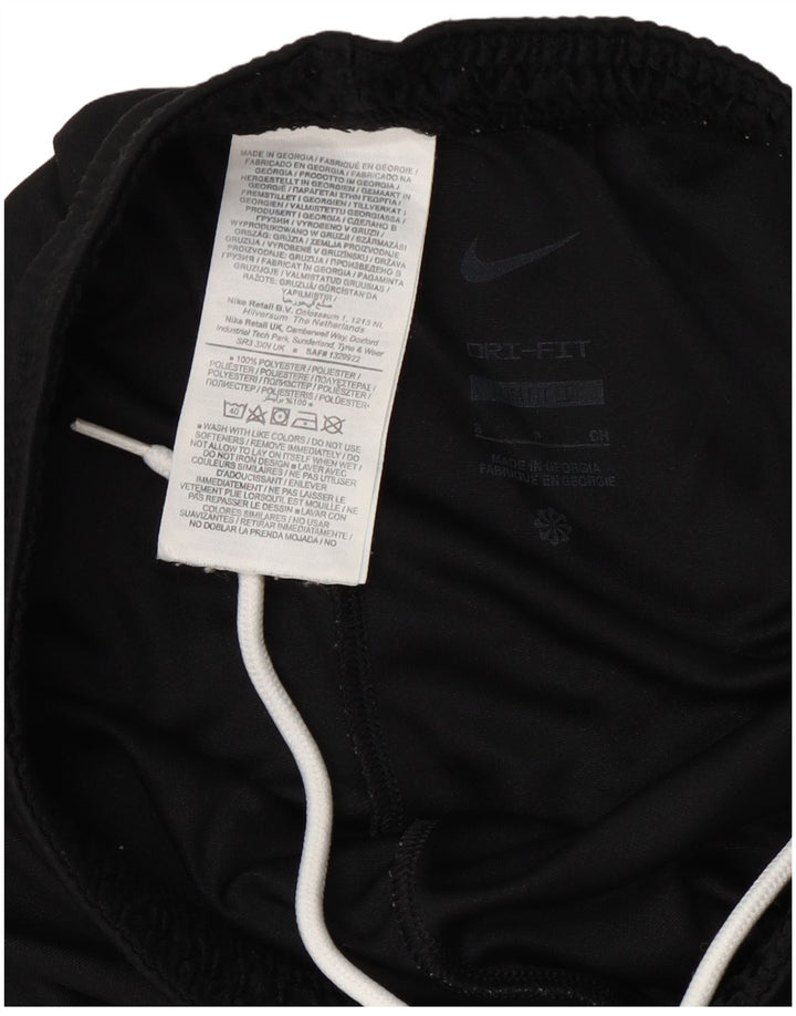 Pantaloni scurți sport subțiri Nike Dri Fit pentru bărbați, poliester negru mic