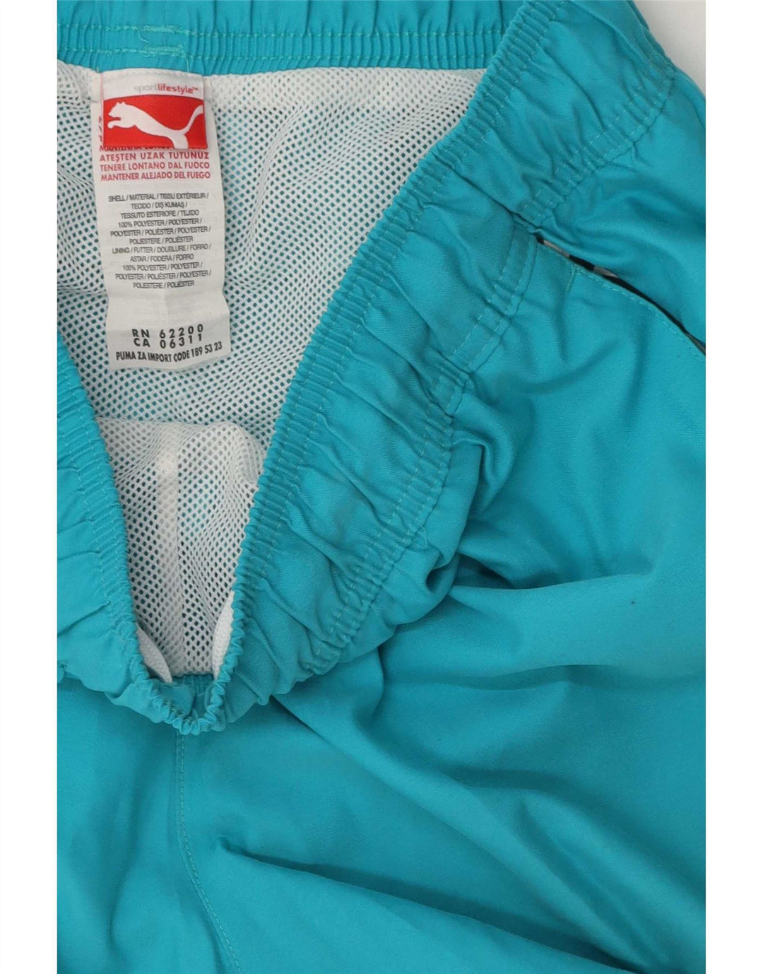 Pantaloni scurți de înot Puma pentru femei UK 8 Small Blue Poliester