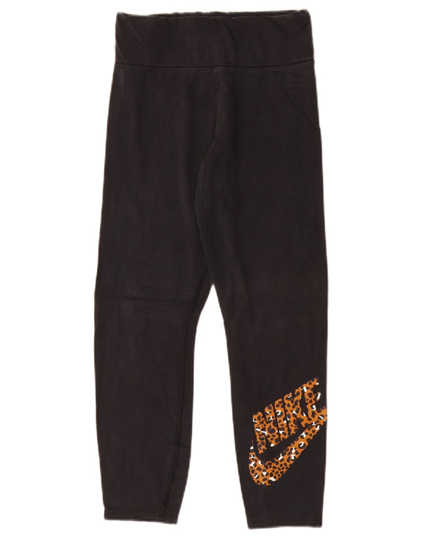 Leggings crop grafic pentru femei Nike UK 8 Small Black