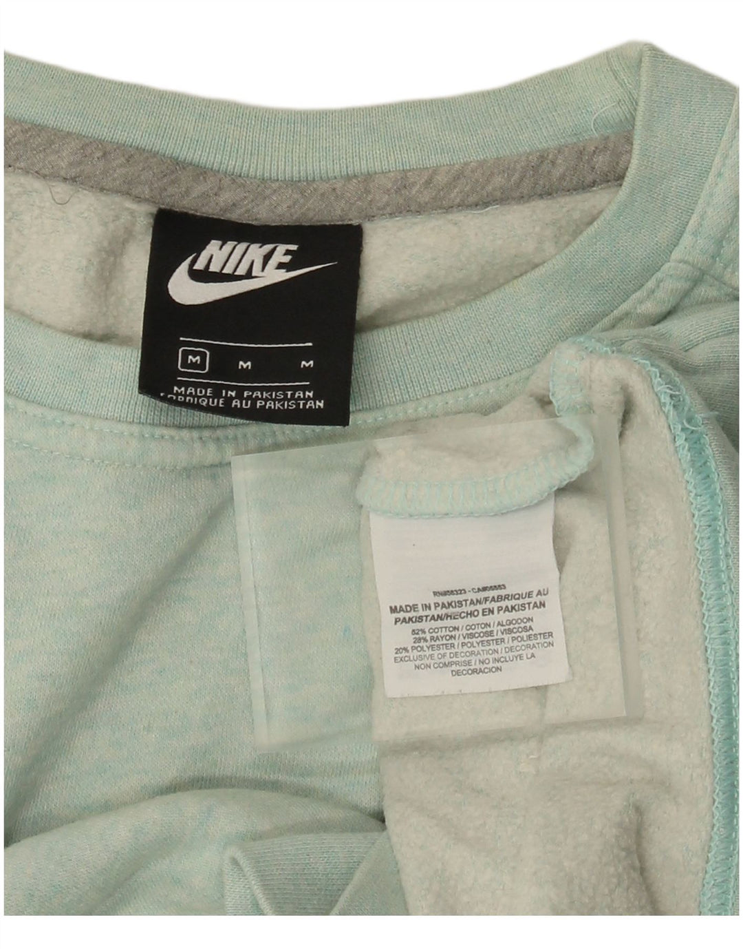 Pulover NIKE pentru femei, UK 14, bumbac albastru mediu
