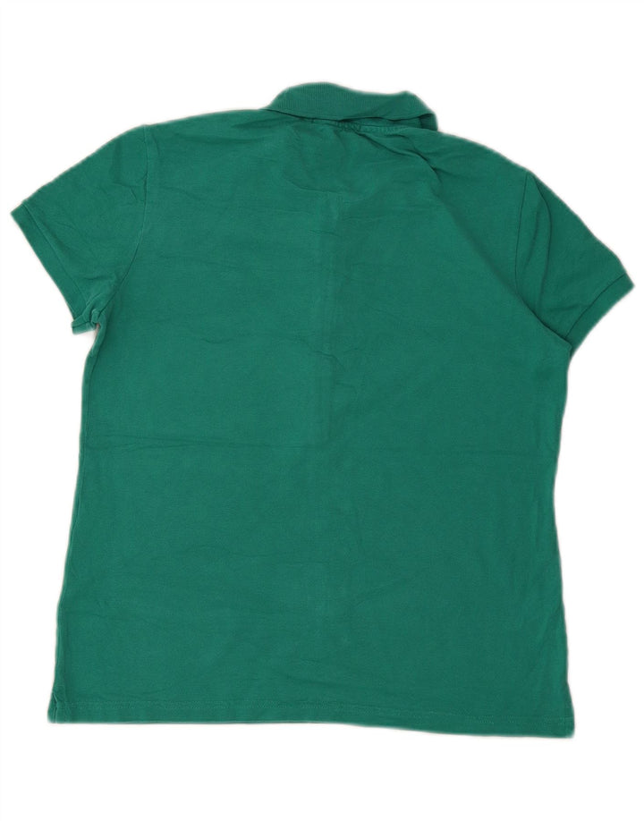 Tricou polo Lacoste pentru femei Mărimea 40 bumbac verde mediu