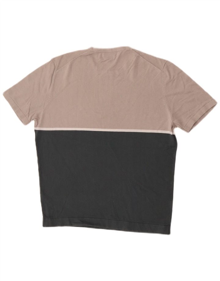 Tricou Massimo Dutti pentru bărbați Top, verde mediu, bumbac color bloc