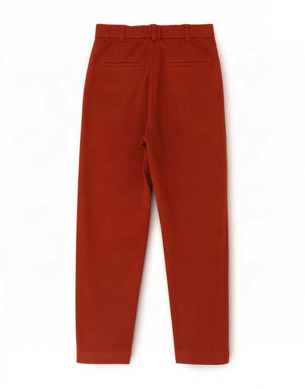 Pantaloni Chino Conici Trafaluc pentru Damă Zara Mici L26 L26 Roșu