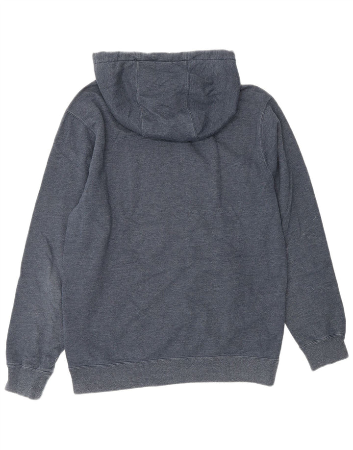 Pulover VOLCOM pentru bărbați cu glugă cu grafică, bumbac mediu albastru bleumarin