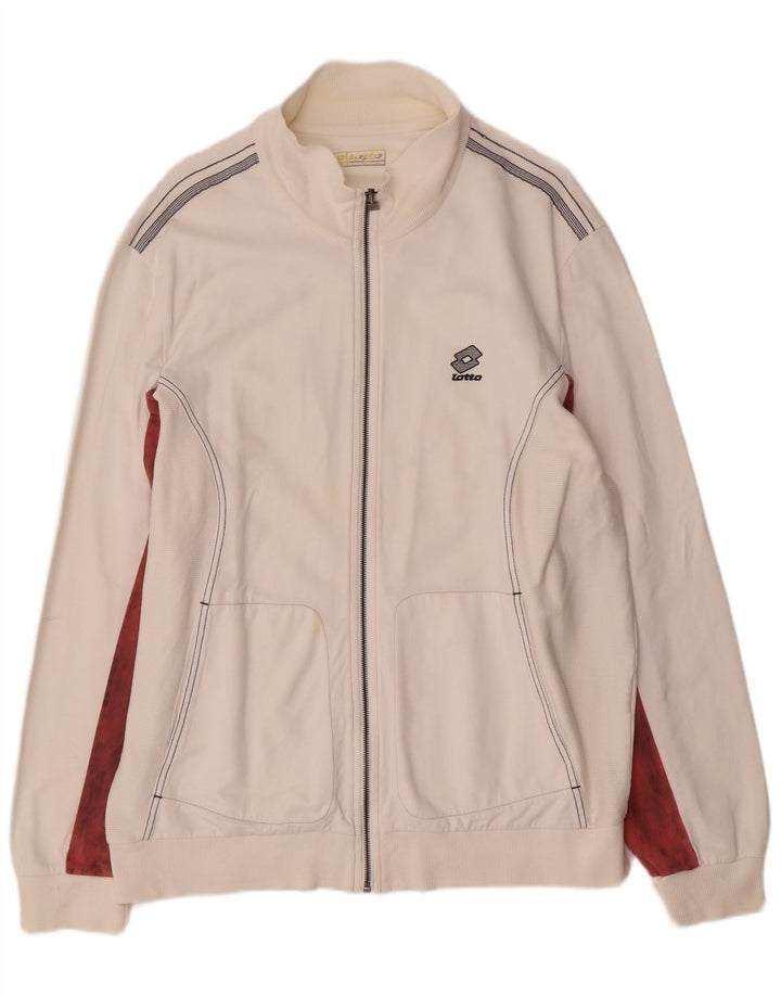 Jachetă de trening pentru femei LOTTO UK 20 2XL Alb Colorblock