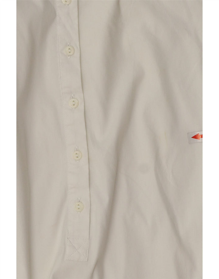 Cămașă pulover cu mâneci 3/4 pentru femei UK 12 Medium White