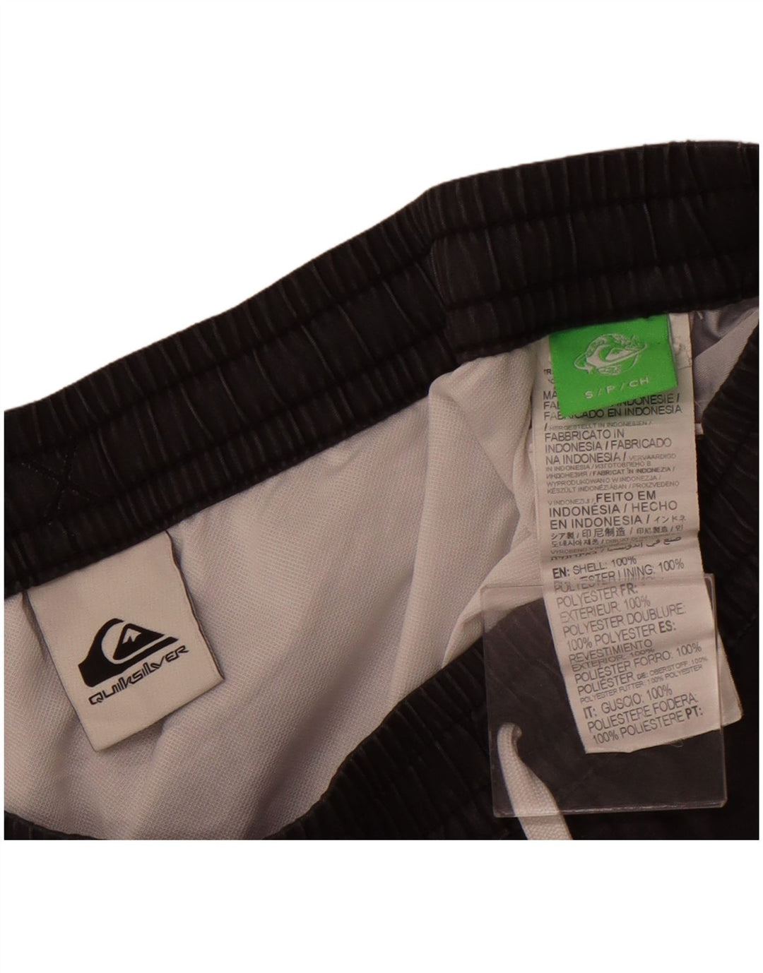 Pantaloni scurți de înot QUIKSILVER pentru bărbați, gri mici, poliester color bloc