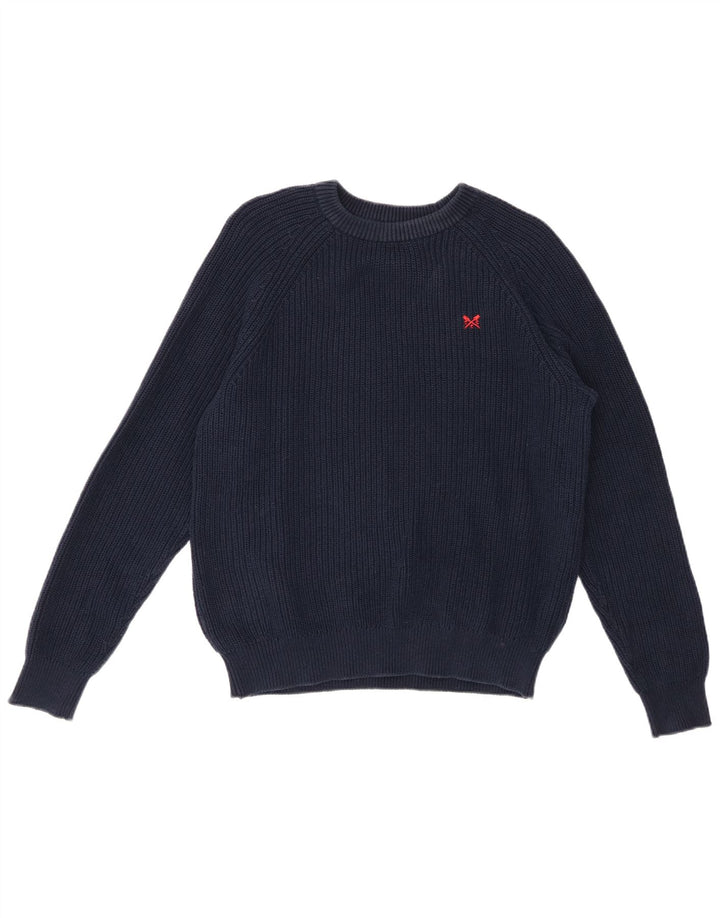 CREW CLOTHING Pulover pentru femei cu decolteu cu barca UK 14 Medium Bleumarin