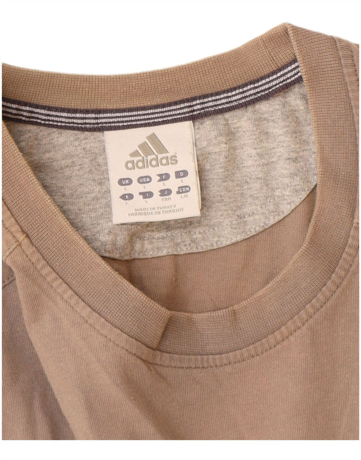 Tricou pentru bărbați Adidas Top mare bumbac gri