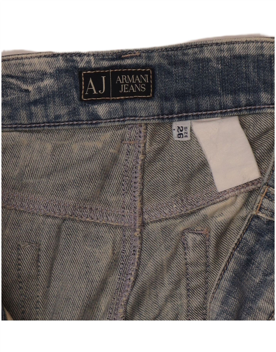 Blugi drepti pentru femei Armani W26 L34 Albastru