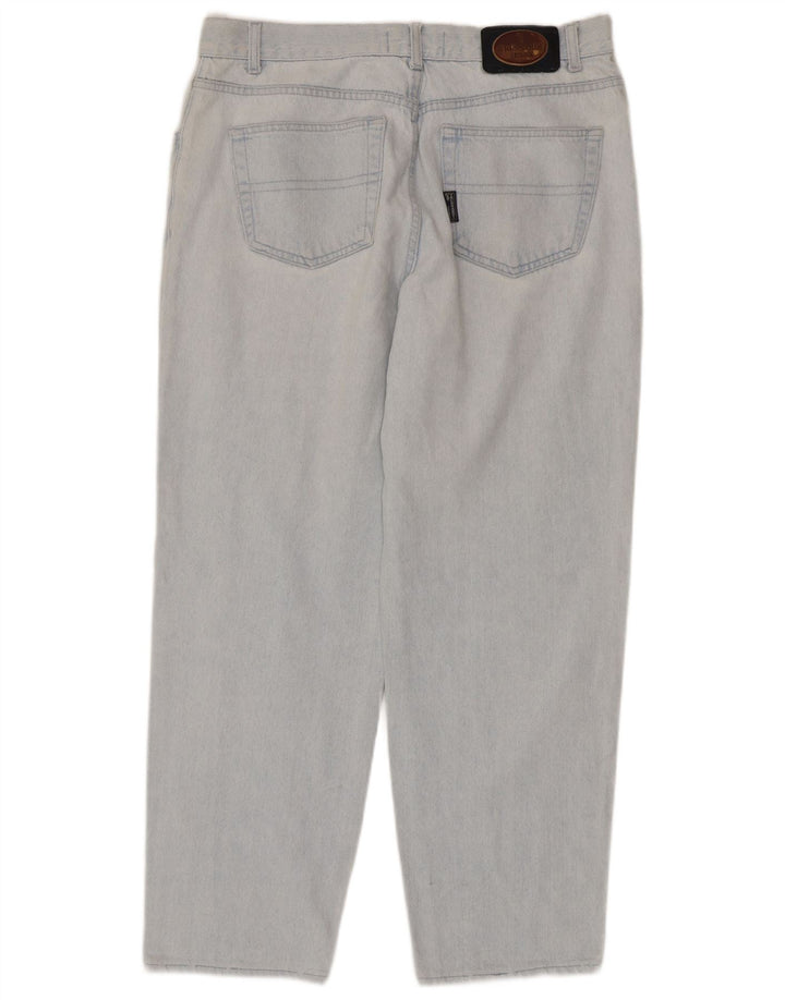 Trussardi blugi conici pentru bărbați W40 L30 bumbac albastru