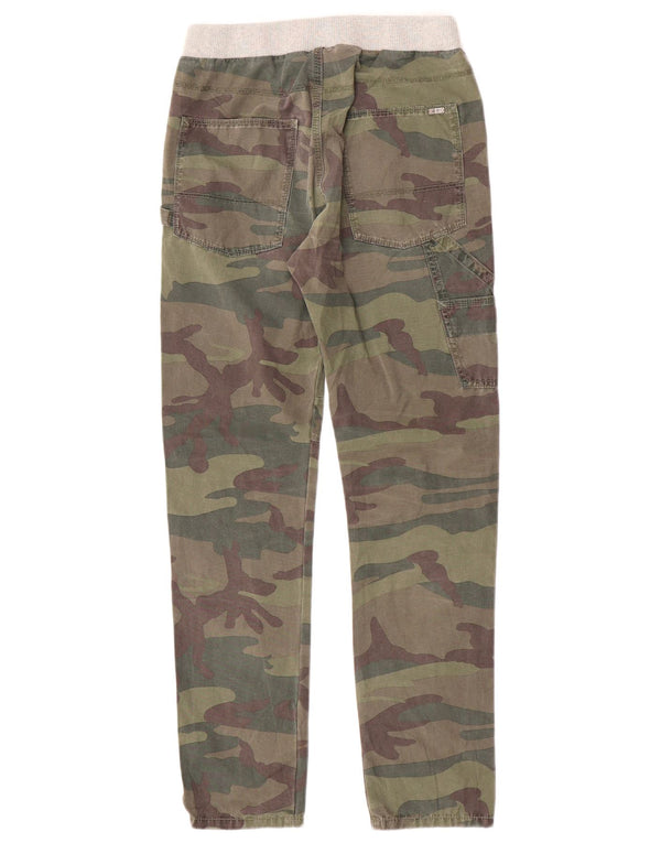 Diesel Boys Straight Cargo Trousers 12-13 Years W26 L28 Khaki Camouflage