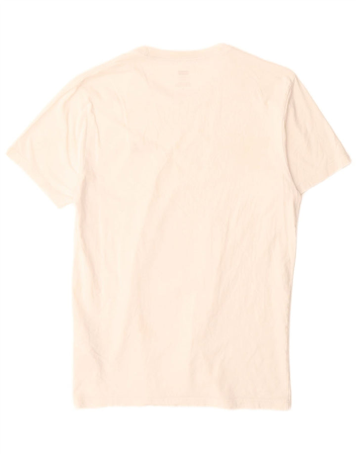 Tricou pentru bărbați Levi's Slim Top din bumbac alb mediu
