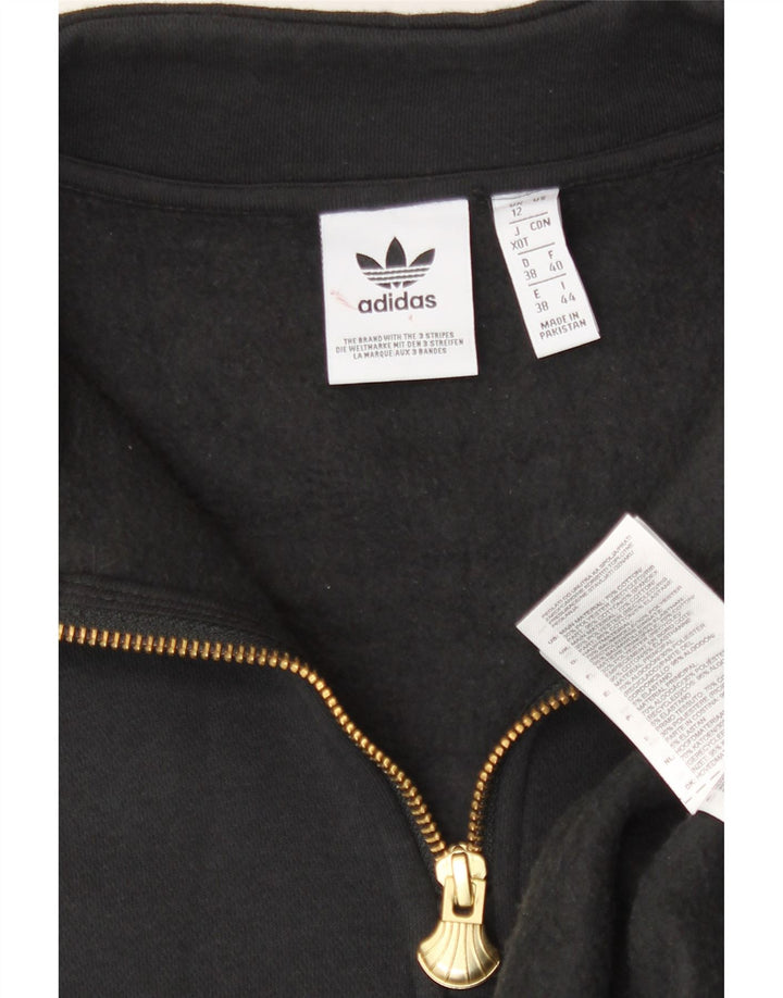 Pulover cu grafic supradimensionat Adidas pentru femei UK 12 Medium Negru