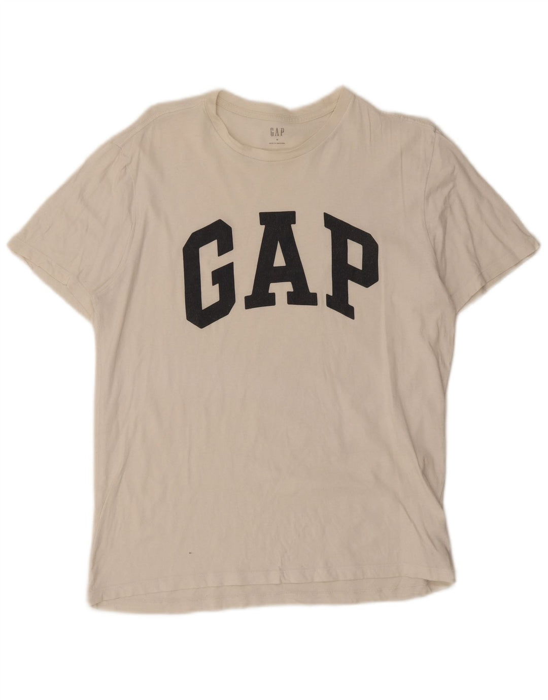 Tricou grafic pentru bărbați Gap Top Medium White Bumbac