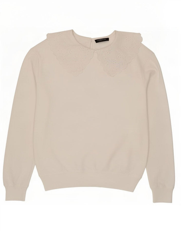 Pulover pentru damă Marks & Spencer Pulover UK 10 Bumbac alb mic