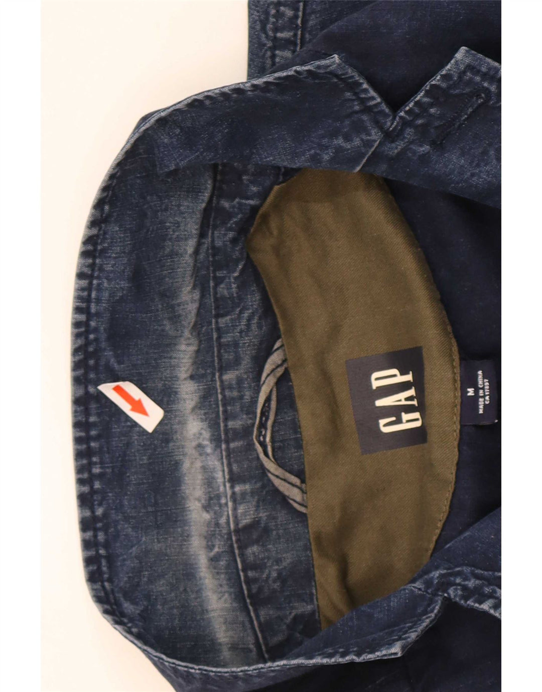 Jachetă Gap pentru bărbați din denim cu 3 nasturi, UK 38, bumbac mediu albastru bleumarin