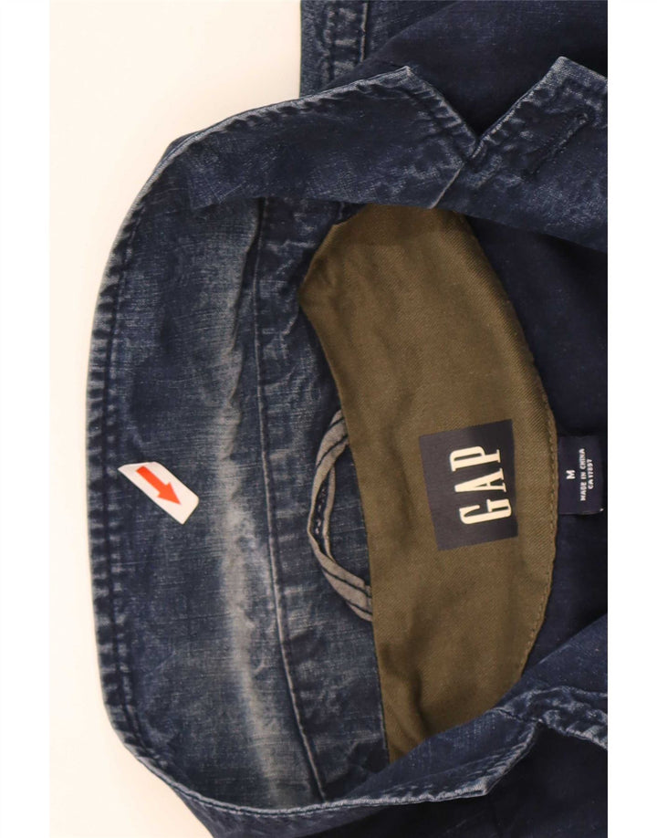 Jachetă Gap pentru bărbați din denim cu 3 nasturi, UK 38, bumbac mediu albastru bleumarin