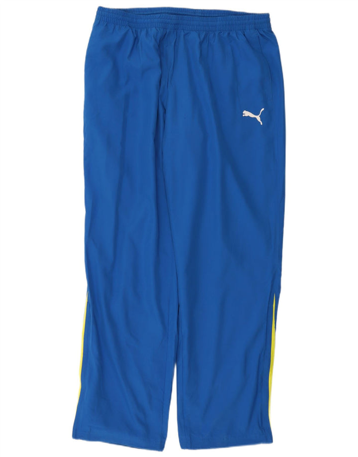 Pantaloni de trening Puma pentru bărbați XL, albastru, poliester color bloc