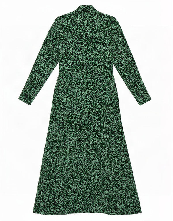 Rochie Maxi fără mâneci pentru femei Zara UK 12 Medium Green Floral