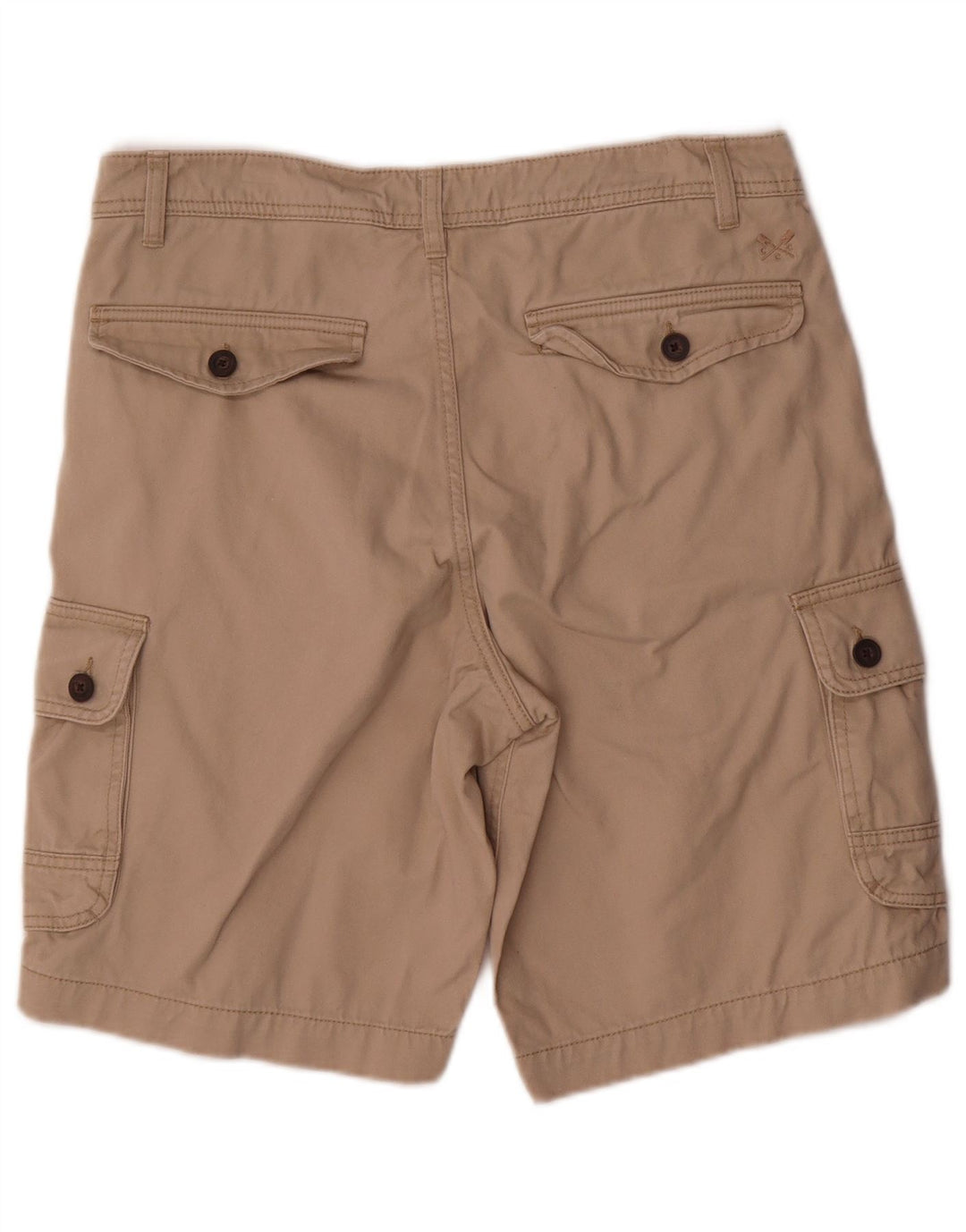 Crew Clothing Pantaloni scurți cargo pentru bărbați W32, bumbac mediu bej