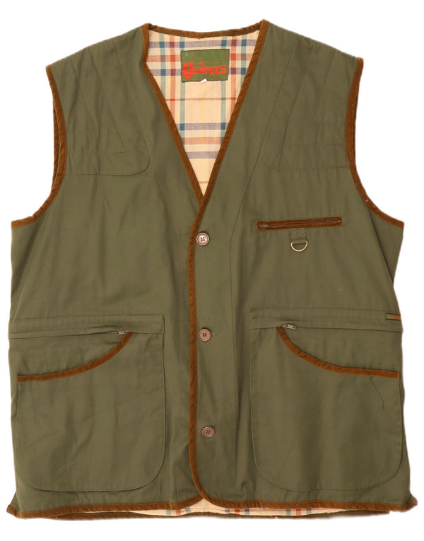 Gilet pentru bărbați Univers Utility UK 44 2XL Green Cotton Classic