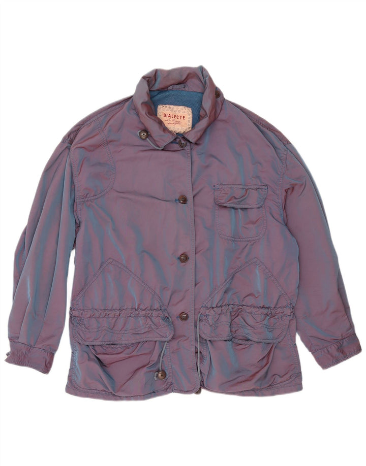 Jachetă vintage pentru femei supradimensionată IT 44 Medium Blue Poliamidă