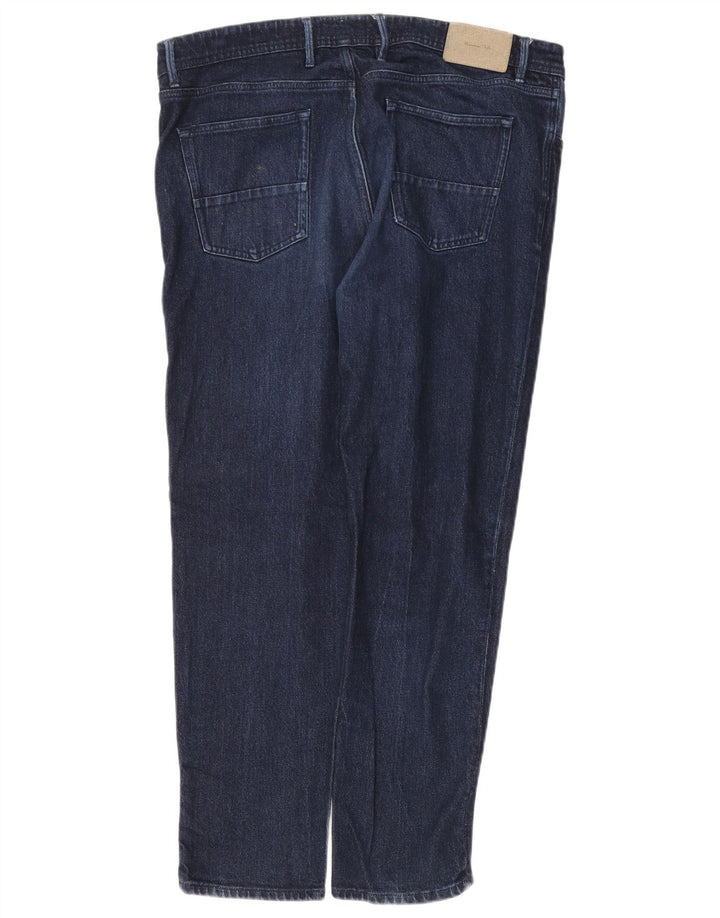 Massimo Dutti Blugi conici pentru bărbați L38 L28 Bumbac bleumarin