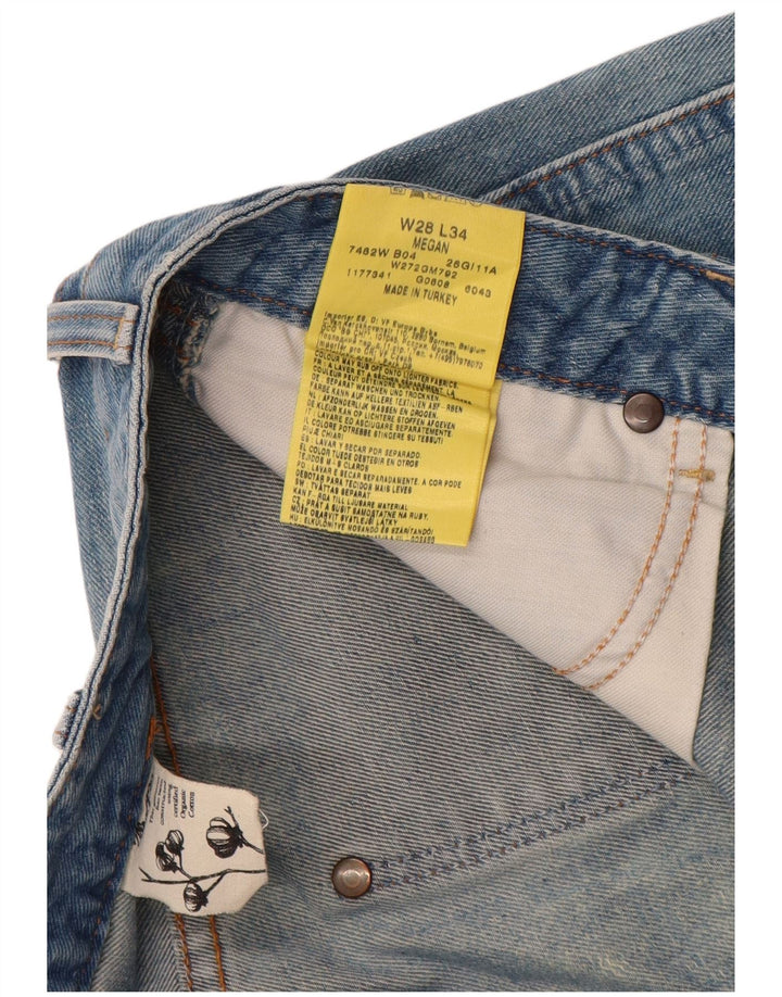 Blugi pentru femei Wrangler Megan Distressed Bootcut W28 L34 Bumbac albastru