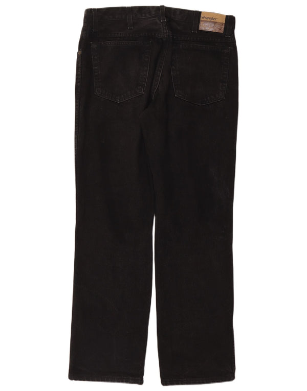 Blugi drepti Wrangler pentru bărbați, cu ajustare normală, W34 L32, bumbac negru