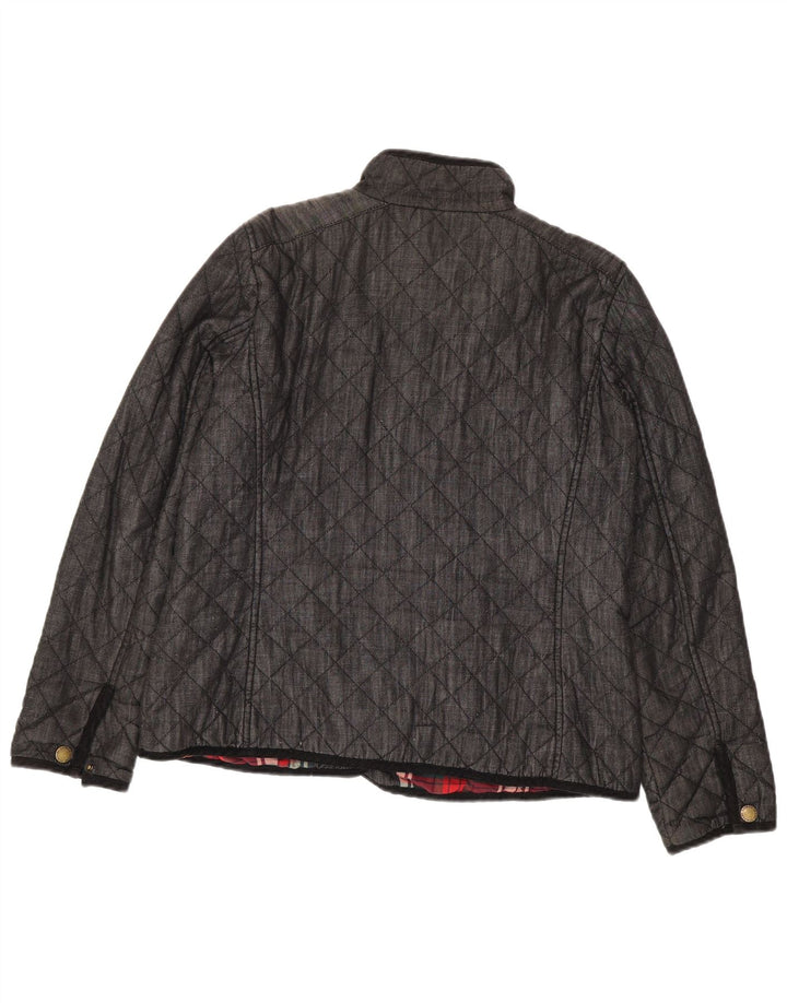 Jachetă matlasată pentru femei Ralph Lauren UK 16 mare bumbac gri