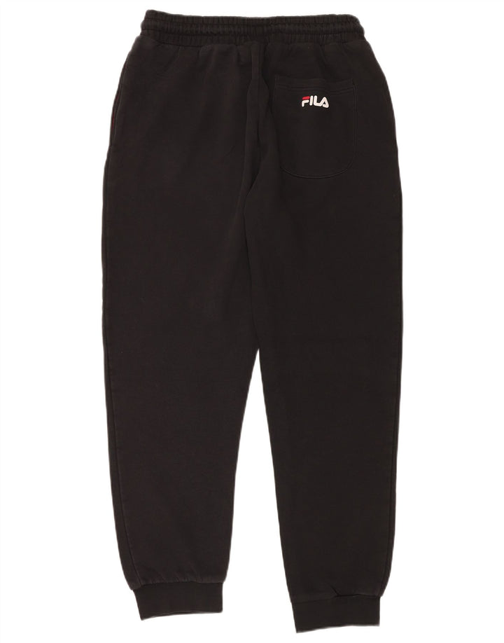 Pantaloni de trening Fila pentru bărbați Joggeri mari, negru, bumbac