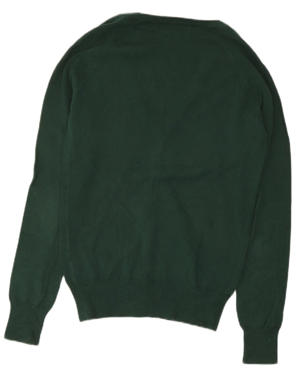 Pulover cardigan pentru femei Zara UK 10 mic verde bumbac