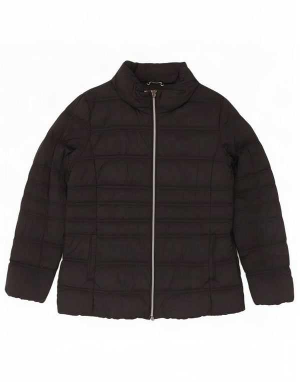 Jachetă căptușită pentru femei Geox UK 12 Medium Black