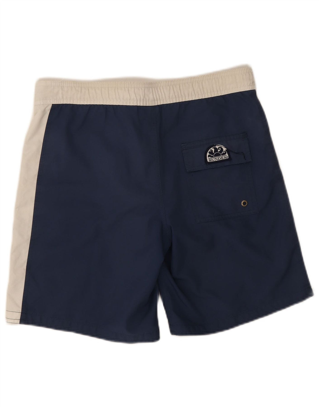Sundek Pantaloni scurți de înot cu grafică pentru bărbați, mici, albastru, poliester color bloc