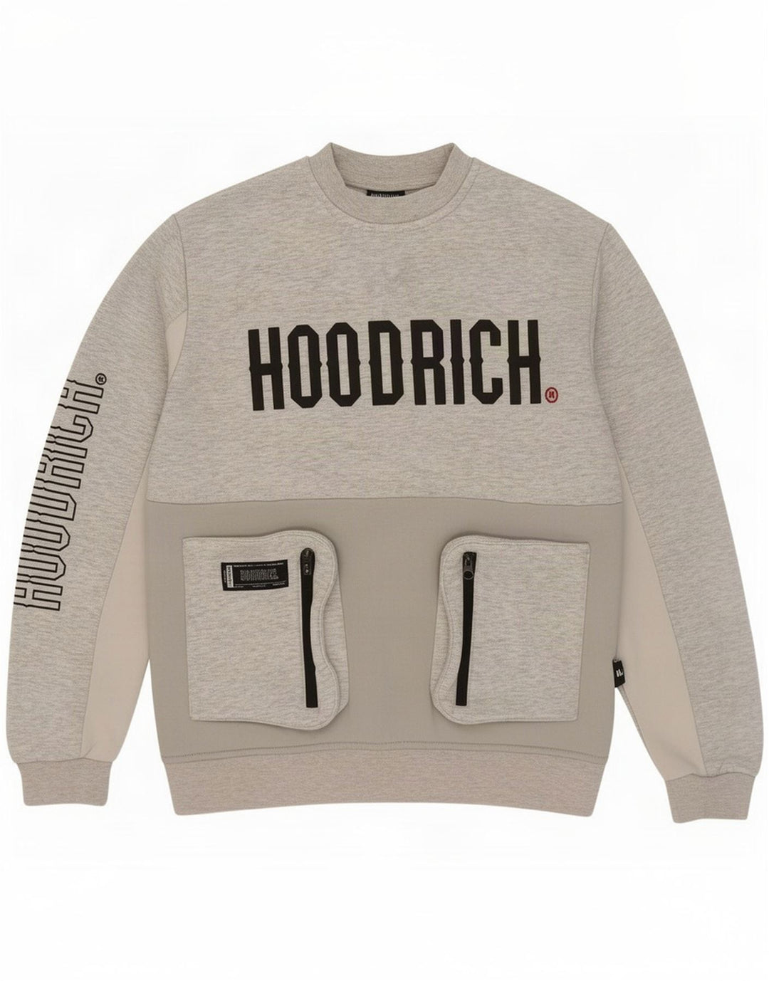 Hanorac cu grafic pentru bărbați Hoodrich Pulover mic, gri, poliester pătat