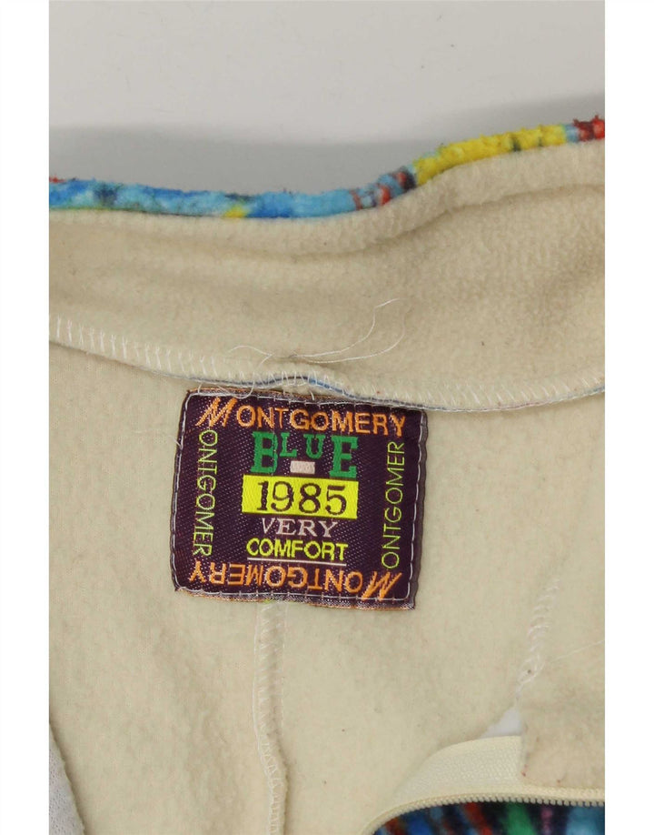 Pulover pentru bărbați MONTGOMERY, cu fermoar, cu gât, fleece, mare, multicolor