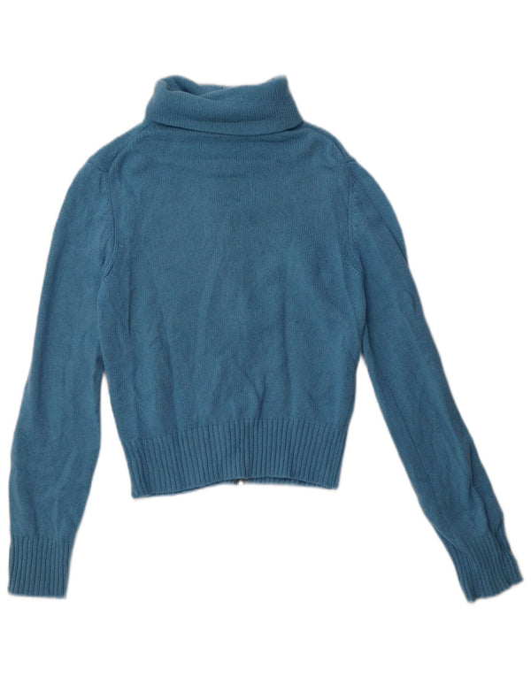 Pulover Benetton pentru femei Crop Cardigan UK 8 Small Blue