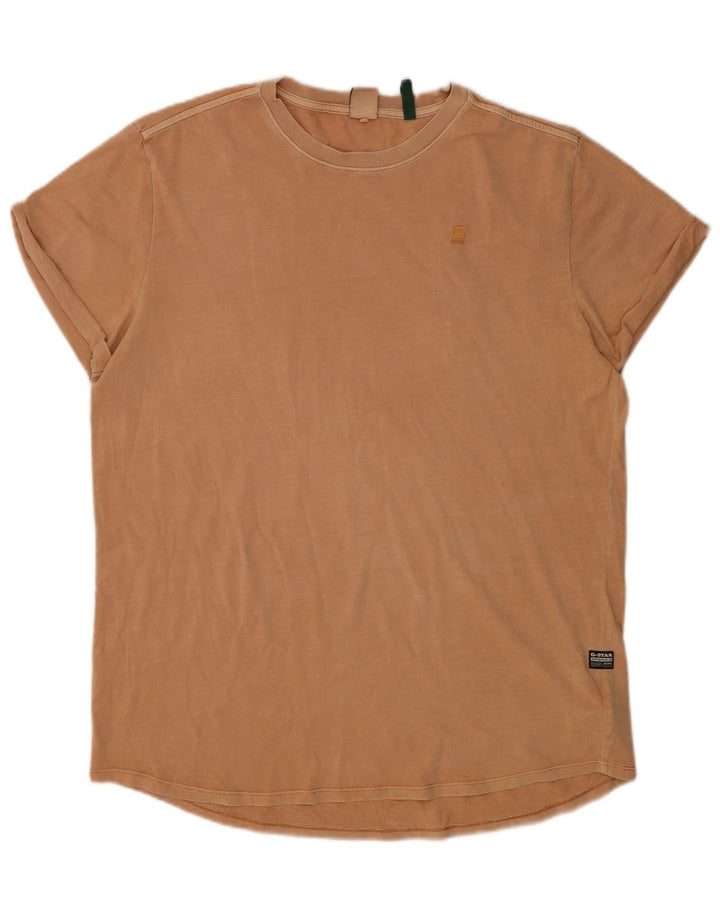 Tricou Bărbați G-Star Top XL Bumbac Bej
