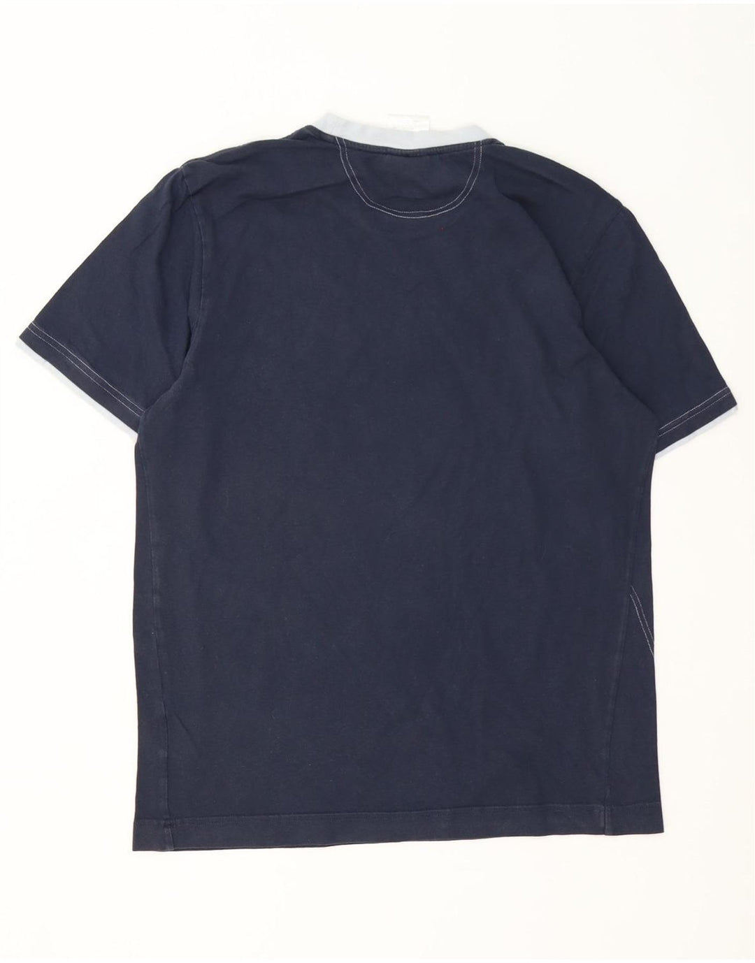Tricou grafic pentru bărbați Adidas Top mediu din bumbac bleumarin
